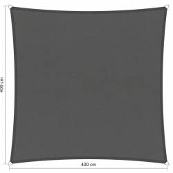 Waterdicht schaduwdoek Vintage Grey vierkant 400x400